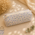 Estuche cuadrado flores lavanda