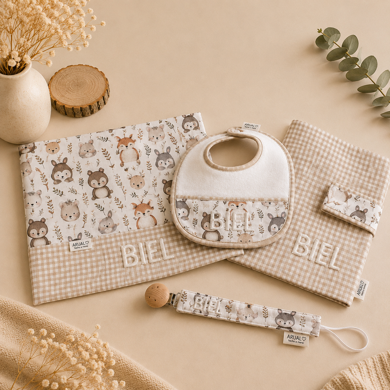 Set de Nacimiento Personalizado con pechito