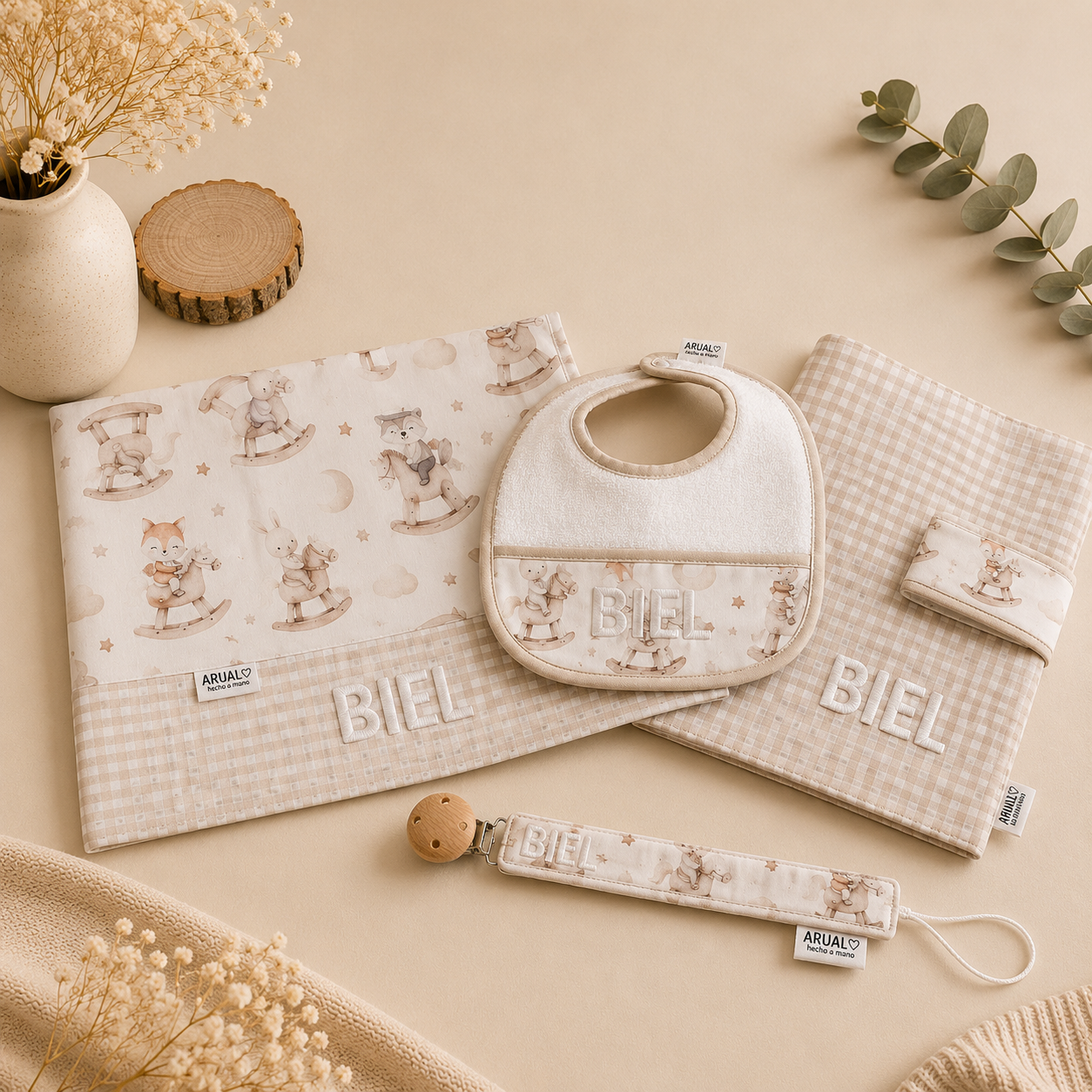 Set de Nacimiento Personalizado con pechito