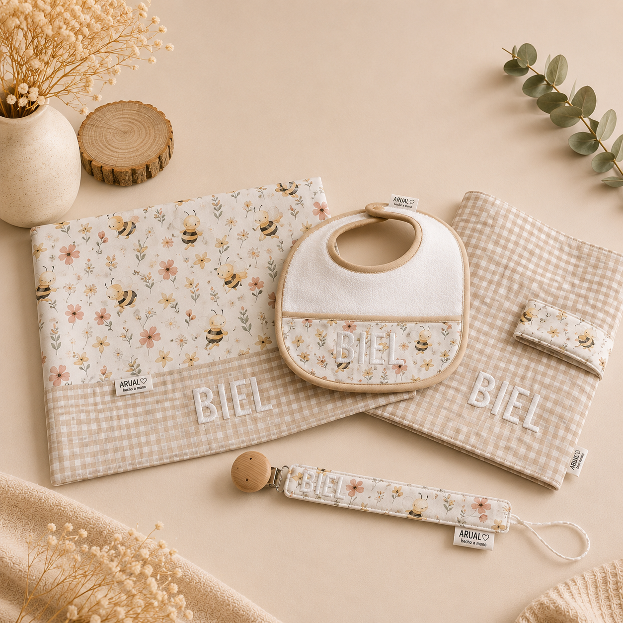 Set de Nacimiento Personalizado con pechito