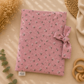 Funda del libro flores rosa