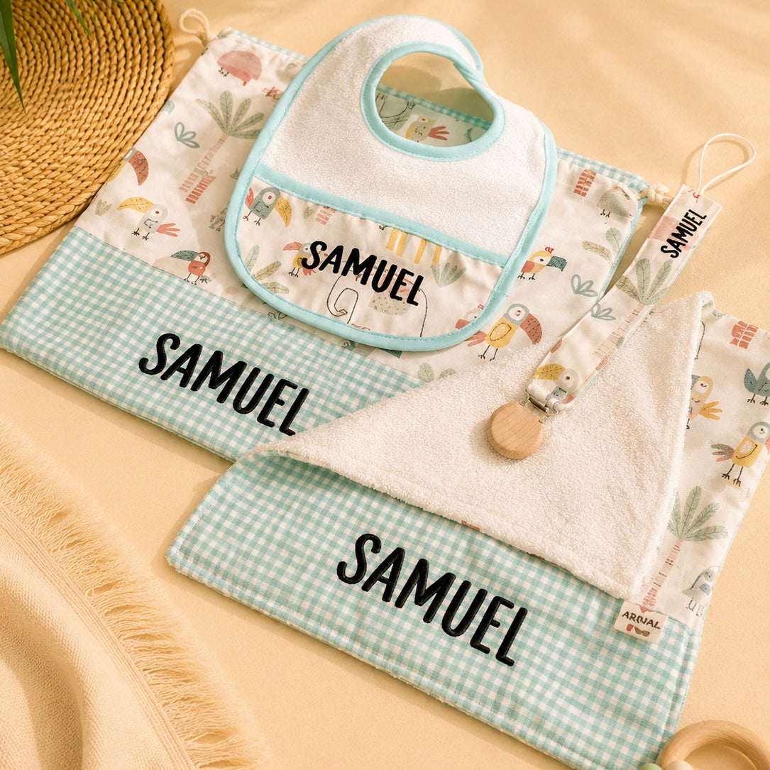 Set de Nacimiento Personalizado con pechito