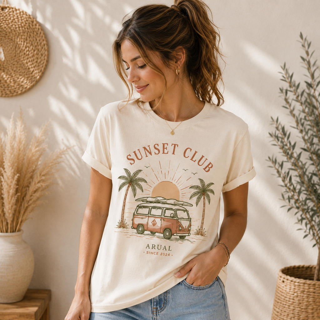 Camiseta "sunset club"